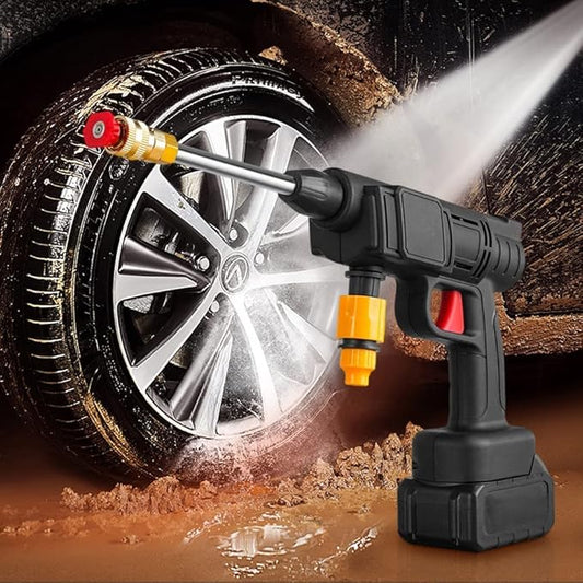 Automatic Cordless Car Wash Spray Gun | 48V High Pressure Lithium Battery | Wireless Foam Jet Washer