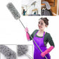 Extendable Microfiber Duster Feather Duster With Extra Long Pole Bendable Washable Head For Ceiling Fans Cars Blinds Cobweb
