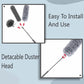 Extendable Microfiber Duster Feather Duster With Extra Long Pole Bendable Washable Head For Ceiling Fans Cars Blinds Cobweb