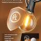 Brightown Outdoor String Lights 29 Feet G40 LED Patio Lights, Plug-in, 13 Plastic Edison Bulbs(1 Spare), Waterproof Connectable Hanging Light for Backyard Porch Balcony Party Decor, E12 Base, Black