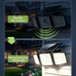 daphino 2500LM Solar Lights Outdoor with Motion Sensor,3 Head 270° Wide Angle Street Area Lights, IP65 Waterproof Security Lighting with 3 Modes(Non-Remote,2 Pcs)