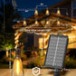 Brightown 52FT Solar String Lights Outdoor Waterproof, Patio Lights with Remote & Timer, USB/Solar Powered Dimmable Outdoor Lights, 15+1 LED Bulbs for Backyard Garden Camping Party - 26Hrs Runtime