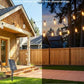 Brightown 52FT Solar String Lights Outdoor Waterproof, Patio Lights with Remote & Timer, USB/Solar Powered Dimmable Outdoor Lights, 15+1 LED Bulbs for Backyard Garden Camping Party - 26Hrs Runtime