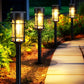 Mancra Solar Pathway Lights, 8 Pack LED Solar Lights Outdoor Waterproof, Glass Metal Garden Lighting for Yard Path Landscape Lawn Walkway Driveway, 3000K