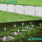 Eyrosa Solar Outdoor Lights, 10 Pack Waterproof Stainless Steel Solar Stake Lights for Pathway Garden Yard Path Walkway Driveway Lawn Patio Outside Decor, Cool White
