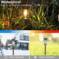 Mancra Solar Pathway Lights, 8 Pack LED Solar Lights Outdoor Waterproof, Glass Metal Garden Lighting for Yard Path Landscape Lawn Walkway Driveway, 3000K