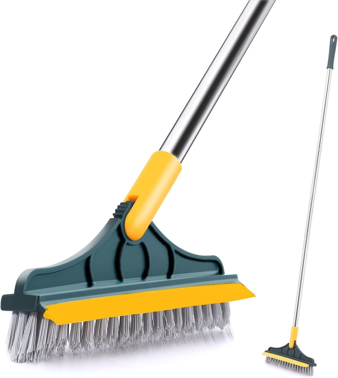 Broom Wiper 2-in-1 Dual Purpose Cleaning Tool – Strong Bristles & Built-In Wiper Blade for Easy Floor Sweeping, Dust Removal & Water Wiping | Durable Daily Use