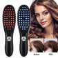 Rechargeable Electric Hair Growth Comb with Steam Spray & Red/Blue LED Therapy – Scalp Massage Anti Hair Fall Brush with 3 Vibration Modes