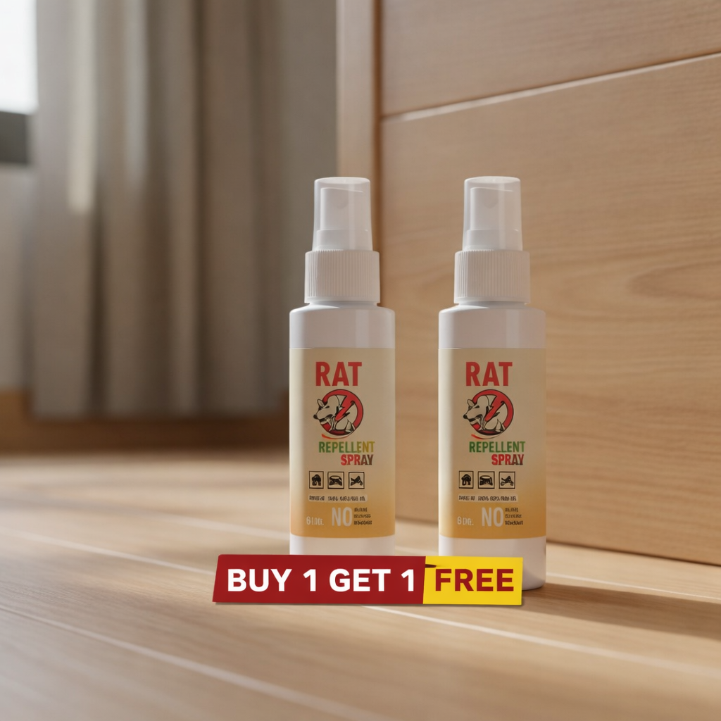 Rat Repellent Spray 50ml – Natural, Safe & Non-Toxic Rodent Deterrent for Home, Kitchen, Car, and Storage Areas