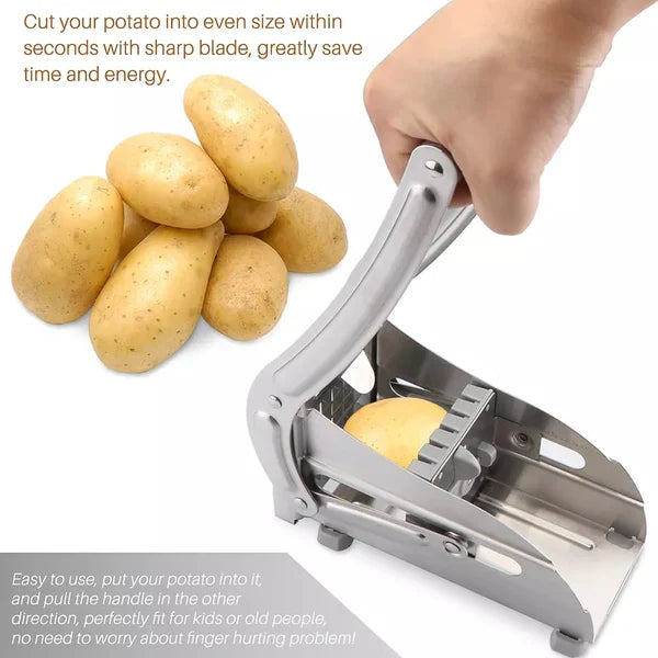 Stainless Steel French Fries Potato Cutter Double Blade High