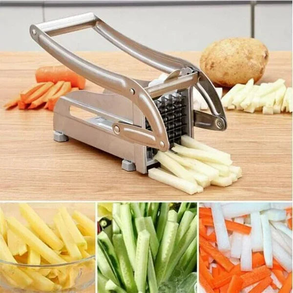 Stainless Steel French Fries Potato Cutter Double Blade High